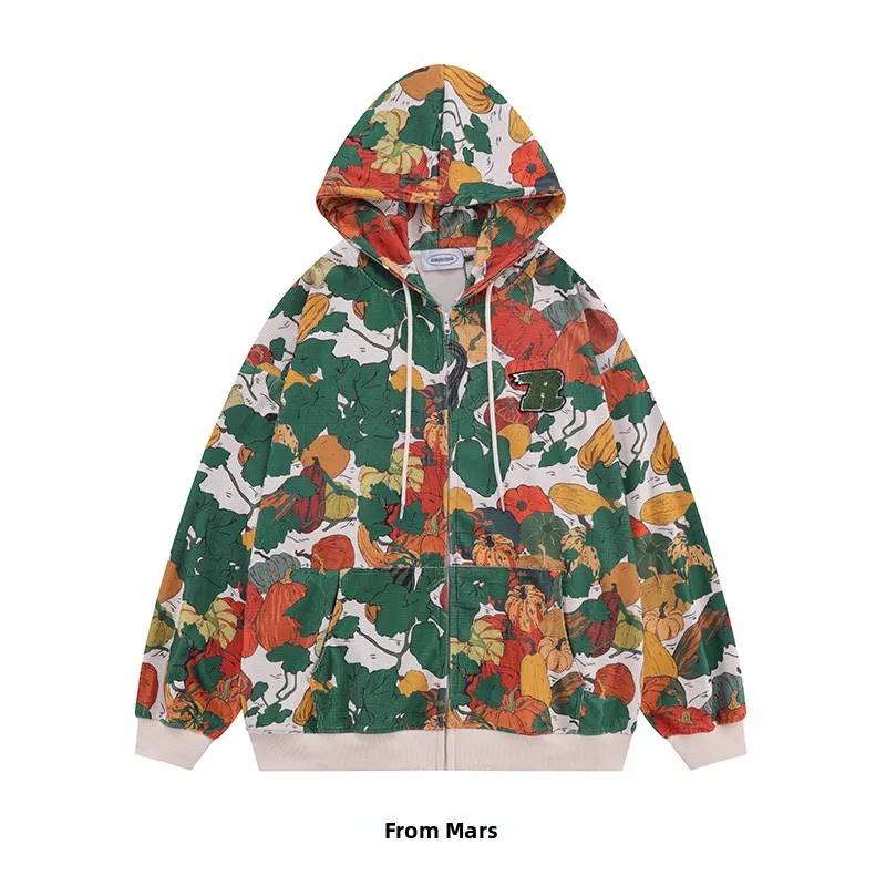 FR from Melon Print Cardigan Hoodie Men's Ethnic Fashion Clothing Autumn Collection Unique Style Casual Wear
FR from Melon Print Cardigan Hoodie Men's Ethnic Fashion Clothing Autumn Collection Unique Style Casual Wear