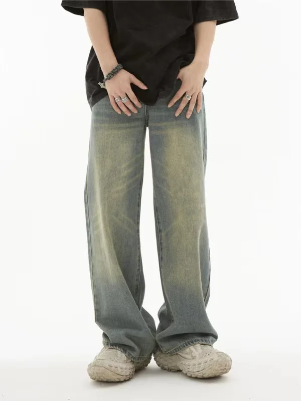 American retro jeans men's spring and autumn new high street wide leg pants men's jeans casual jeans
American retro jeans men's spring and autumn new high street wide leg pants men's jeans casual jeans