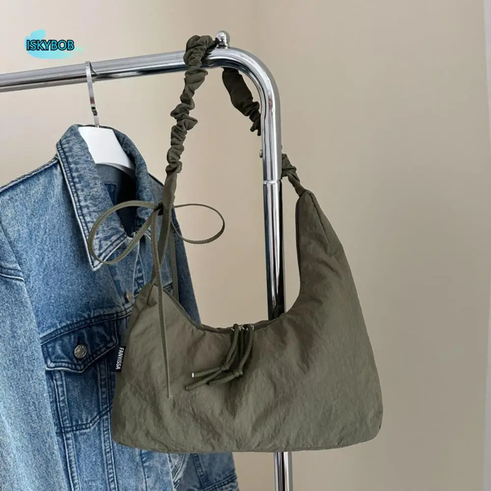 Fashion Lightweight Pleated Dumpling Bag Nylon Versatile Drawstring Bag Casual Large Capacity Women's Shoulder Bag Handbag
Fashion Lightweight Pleated Dumpling Bag Nylon Versatile Drawstring Bag Casual Large Capacity Women's Shoulder Bag Handbag