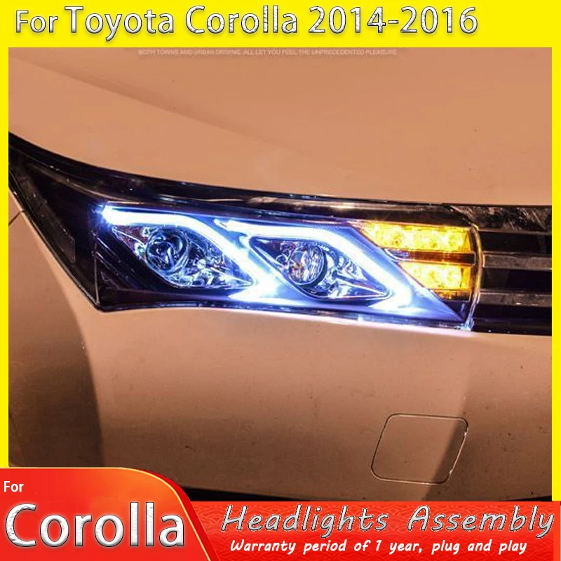 Автомобильные светодиодные фары, автомобильные детали для Toyota Corolla 2014-2016, противотуманные DRL, стоп-сигнал, указатель поворота, автомобильные аксессуары Plug and Play
Автомобильные светодиодные фары, автомобильные детали для Toyota Corolla 2014-2016, противотуманные DRL, стоп-сигнал, указатель поворота, автомобильные аксессуары Plug and Play