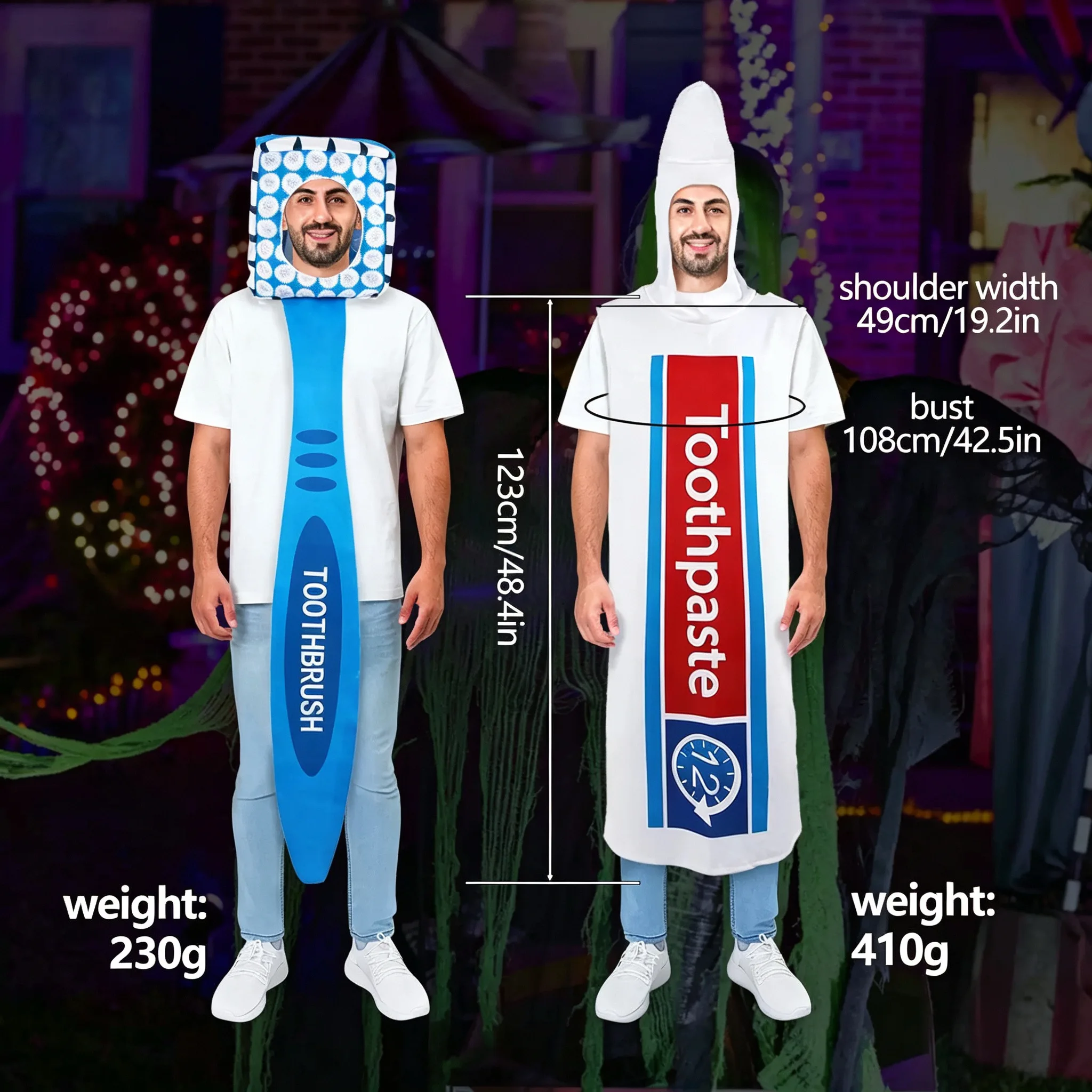 Adult Halloween Toothpaste And Toothbrush Cosplay Jumpsuit Funny Party Performance Comedy Props Hilarious Adult Costume
Adult Halloween Toothpaste And Toothbrush Cosplay Jumpsuit Funny Party Performance Comedy Props Hilarious Adult Costume