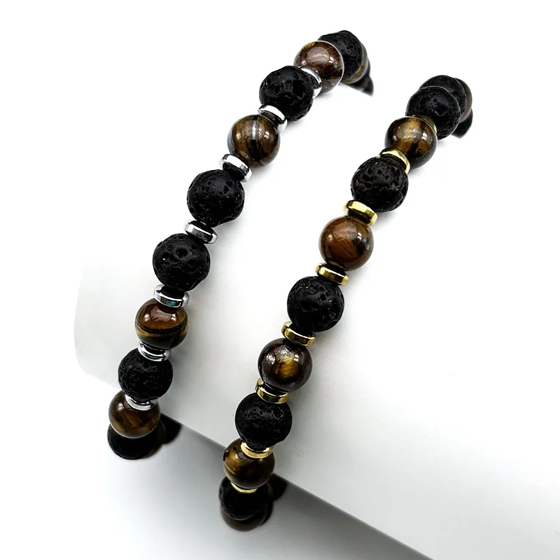 Natural Tiger Eye Stone Beads Bracelet for Women Men Stainless Steel Gold Color Volcanic Rock Hand Chain Amulet Jewelry Gift
Natural Tiger Eye Stone Beads Bracelet for Women Men Stainless Steel Gold Color Volcanic Rock Hand Chain Amulet Jewelry Gift