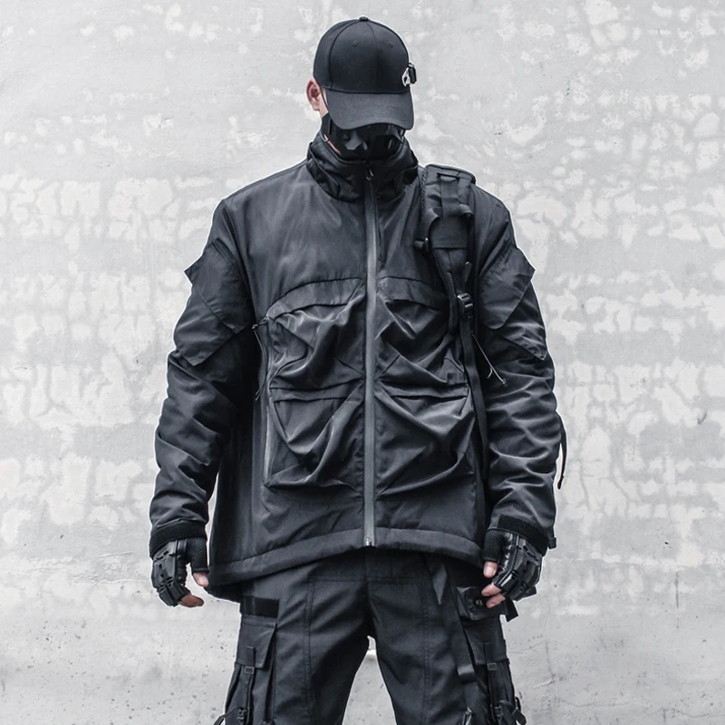 Darktechwear, Женская рабочая сумка с воротником-стойкой, пальто с хлопковой подкладкой, трендовая утепленная ветрозащитная куртка с хлопковой подкладкой для мужчин
Darktechwear, Женская рабочая сумка с воротником-стойкой, пальто с хлопковой подкладкой, трендовая утепленная ветрозащитная куртка с хлопковой подкладкой для мужчин