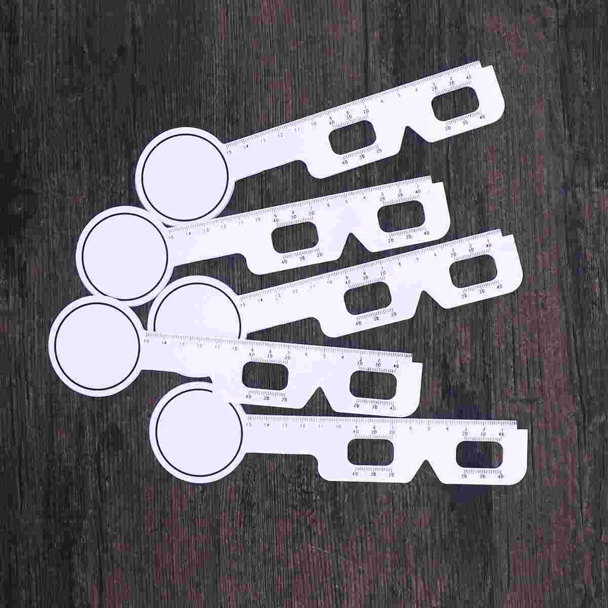 5pcs Durable White Plastic Optical PD Ruler Pupil Distance Measuring Ruler Meter Eye Ophthalmic Tool (White)
5pcs Durable White Plastic Optical PD Ruler Pupil Distance Measuring Ruler Meter Eye Ophthalmic Tool (White)