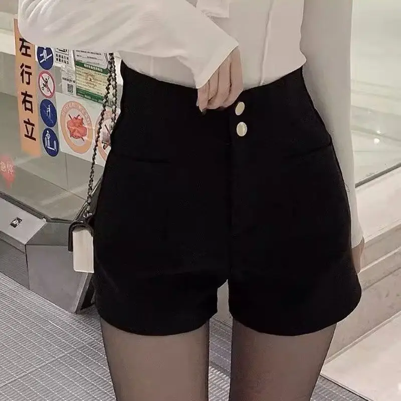 Casual Women's Shorts A-line High Waist Short Chic Office Lady Shorts With Belted Vintage Female Trousers Spring Summer LX488
Casual Women's Shorts A-line High Waist Short Chic Office Lady Shorts With Belted Vintage Female Trousers Spring Summer LX488