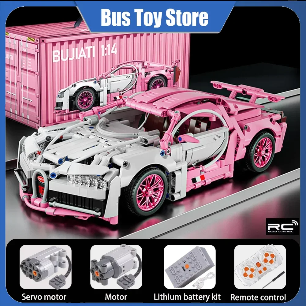 1:14 Technical Racing Sport Car Hypercar Supercar Racing Car Pink Bugattier Vehicle Model Building Blocks Educational Toys
1:14 Technical Racing Sport Car Hypercar Supercar Racing Car Pink Bugattier Vehicle Model Building Blocks Educational Toys