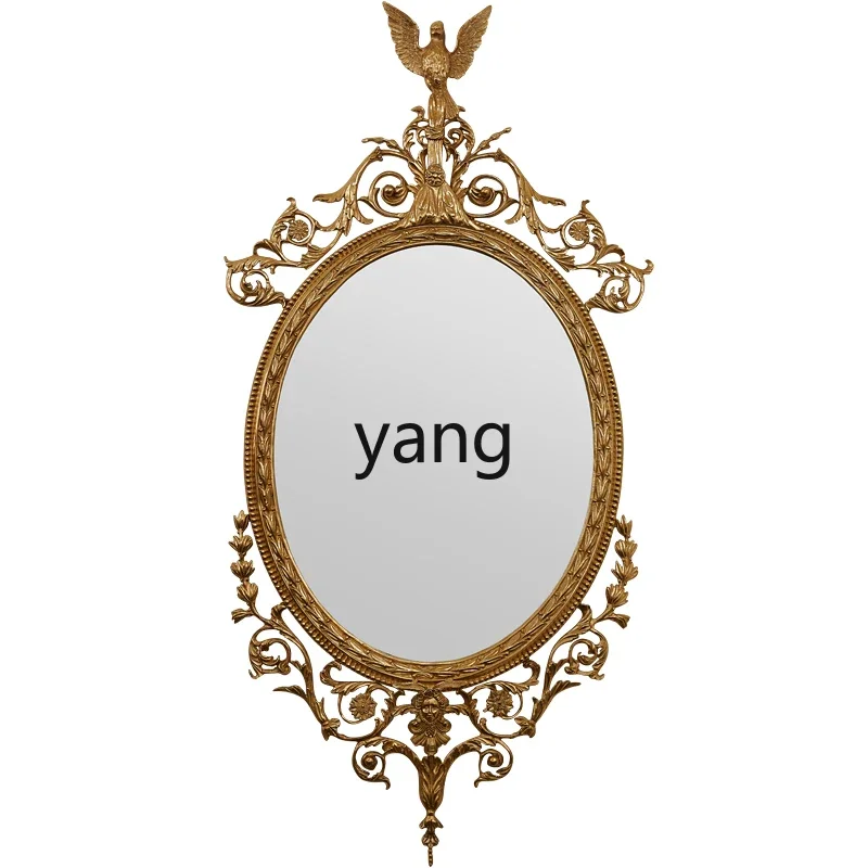 Lmm retro villa living room entrance all copper oval luxury dining side decorative mirror
Lmm retro villa living room entrance all copper oval luxury dining side decorative mirror