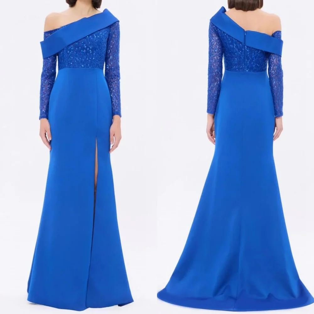 Customized Chinese Style Jersey Sequined Trumpet Off-the-shoulder Long Dresses Bespoke Occasion Elegant
Customized Chinese Style Jersey Sequined Trumpet Off-the-shoulder Long Dresses Bespoke Occasion Elegant