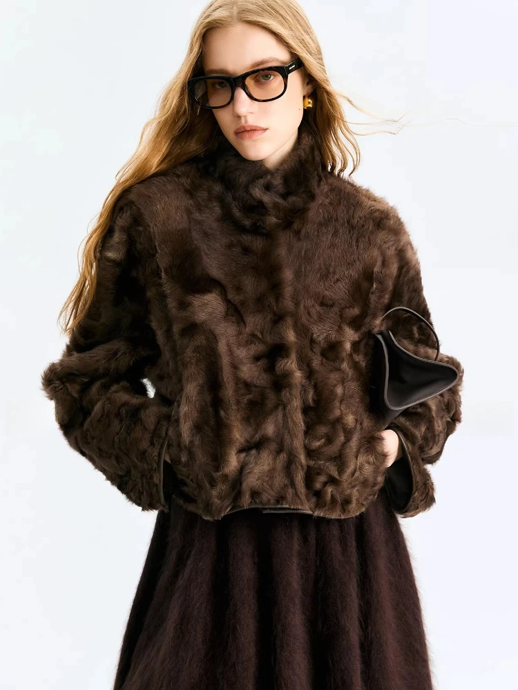 High-end Luxury Natural Lamb Fur Jackets for Women Simple Vintage Stand Collar Soft Short Winter Genuine Leather Real Fur Coat
High-end Luxury Natural Lamb Fur Jackets for Women Simple Vintage Stand Collar Soft Short Winter Genuine Leather Real Fur Coat