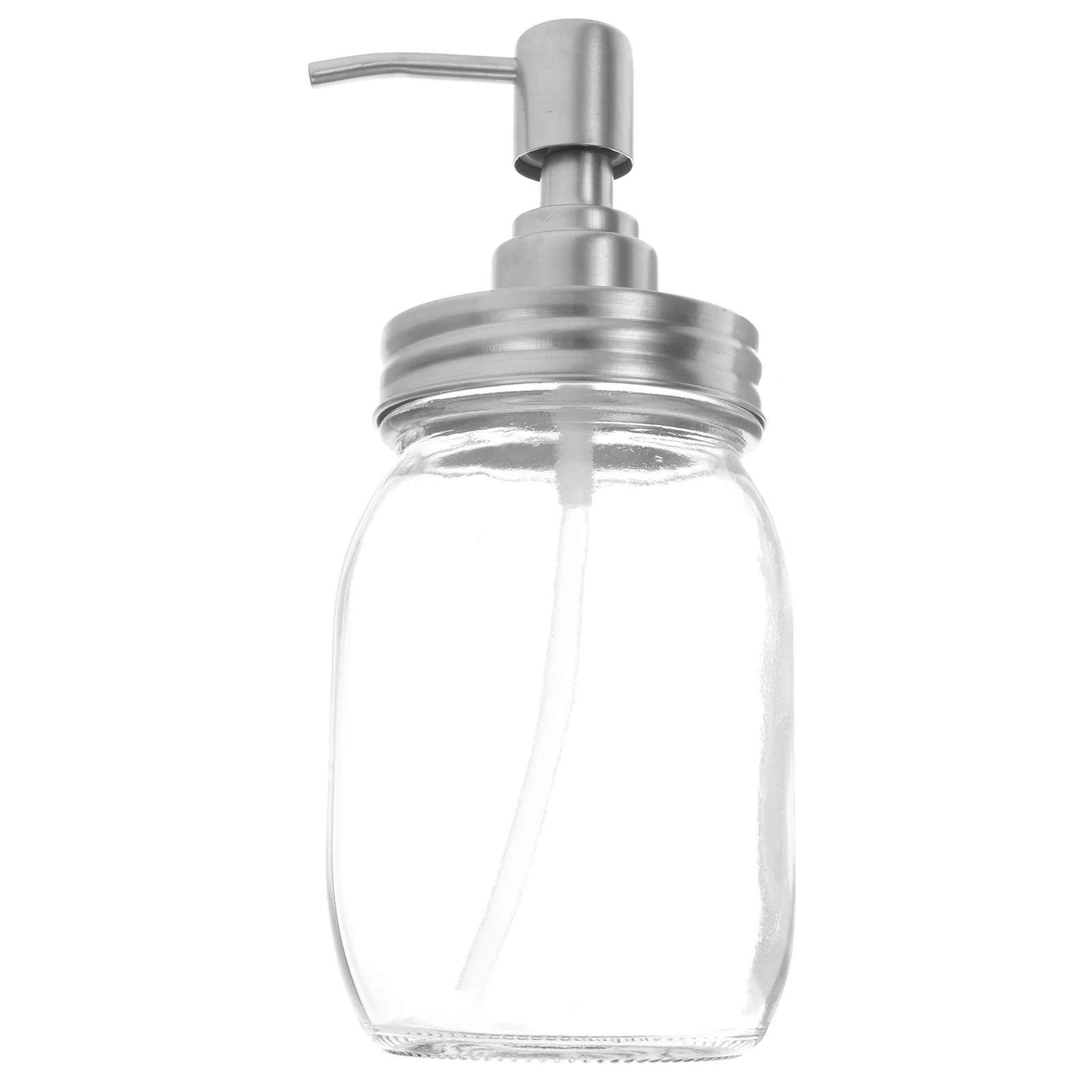 500Ml Lotion Dispenser Stainless Steel Glass Press Type Pump for Hand Soap Shampoo Essential Oil Kitchen Bathroom Hotel Use
500Ml Lotion Dispenser Stainless Steel Glass Press Type Pump for Hand Soap Shampoo Essential Oil Kitchen Bathroom Hotel Use