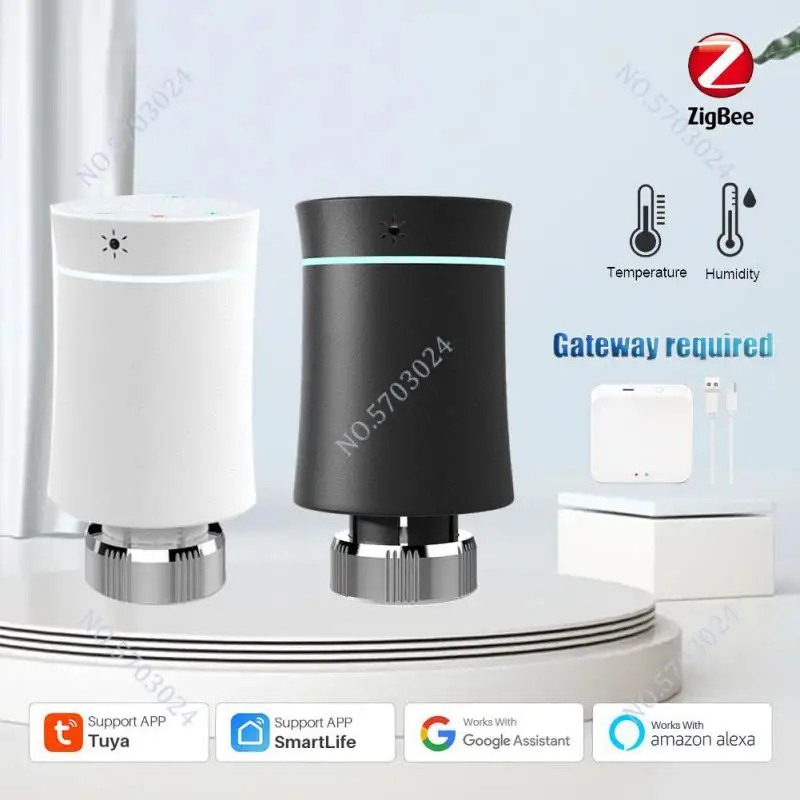 ZigBee 3.0 Thermostat Radiator Actuator Valve Tuya Smart Programmable TRV Temperature Controller Work With Alexa Google Home
ZigBee 3.0 Thermostat Radiator Actuator Valve Tuya Smart Programmable TRV Temperature Controller Work With Alexa Google Home