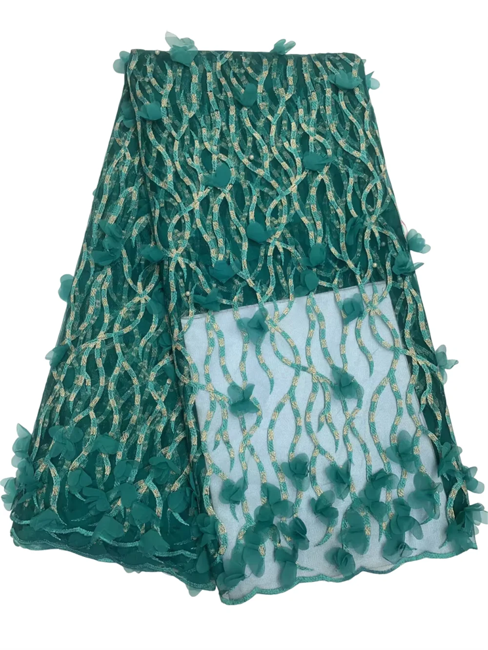 Green 3D Big Flower Beaded Embroidered French Tulle Laces African Mesh Fabric Shiny Base Cloth 2026 Fashion Nigerian Garmentaded
Green 3D Big Flower Beaded Embroidered French Tulle Laces African Mesh Fabric Shiny Base Cloth 2026 Fashion Nigerian Garmentaded