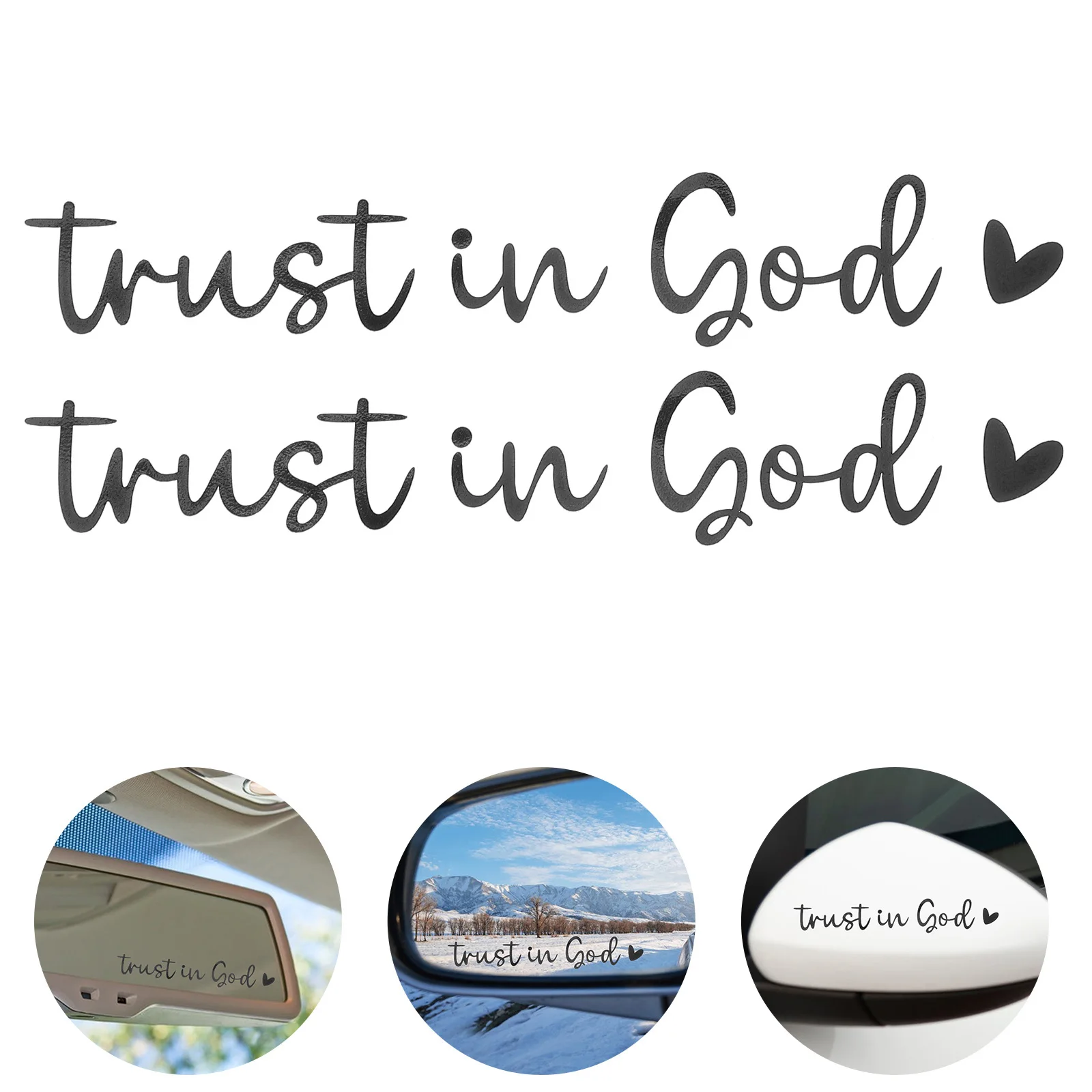 Alipis 2pcs Car Rear View Western Charm Trust in God Decal for Men Funny Automotive Exterior Accessory Black
Alipis 2pcs Car Rear View Western Charm Trust in God Decal for Men Funny Automotive Exterior Accessory Black