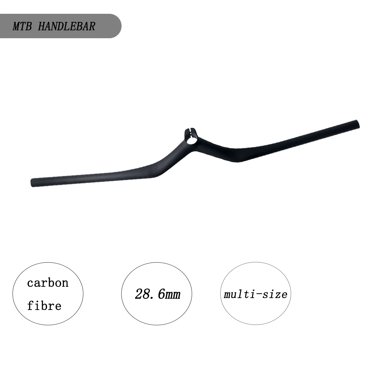Multi Size Carbon Fiber MTB Handlebar ,Clamp Diameter 28.6mm,5N/M,Bicycle Handlebar
Multi Size Carbon Fiber MTB Handlebar ,Clamp Diameter 28.6mm,5N/M,Bicycle Handlebar