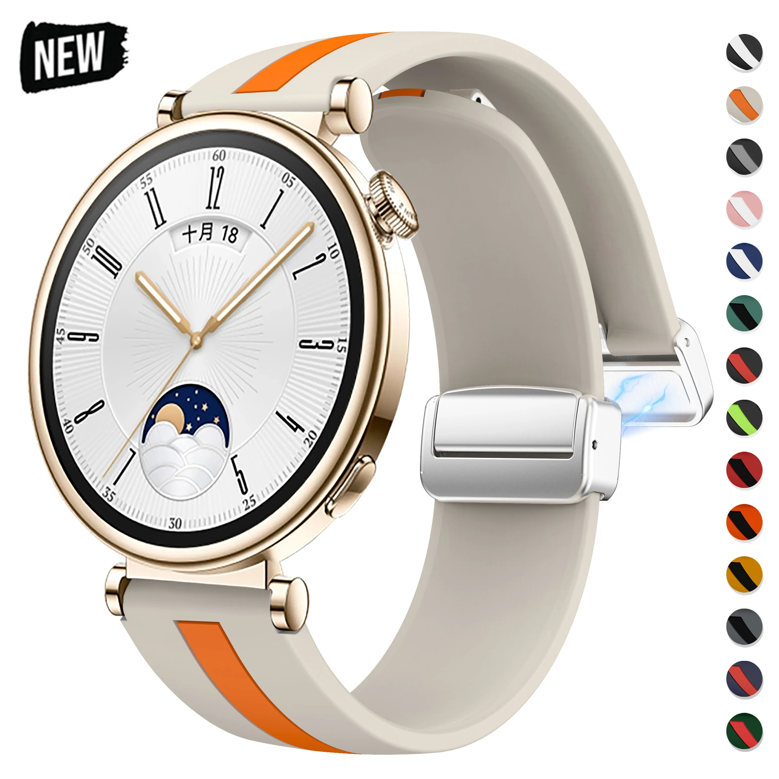 Ремешок силиконовый для Huawei Watch GT 4 41 мм, мягкий резиновый спортивный браслет для наручных часов huawei gt4 41, 18 мм
Ремешок силиконовый для Huawei Watch GT 4 41 мм, мягкий резиновый спортивный браслет для наручных часов huawei gt4 41, 18 мм