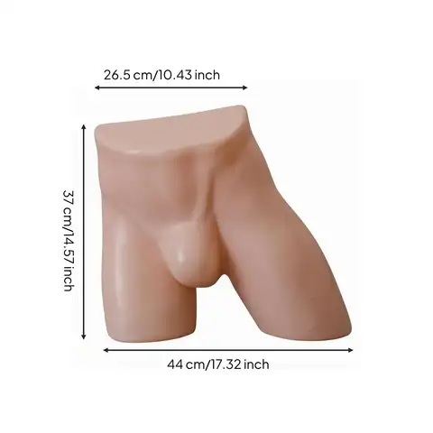 Men's Underwear Display Form Anatomic Front Male Lower-Torso Mannequin One-Piece Underwear Display Mannequin