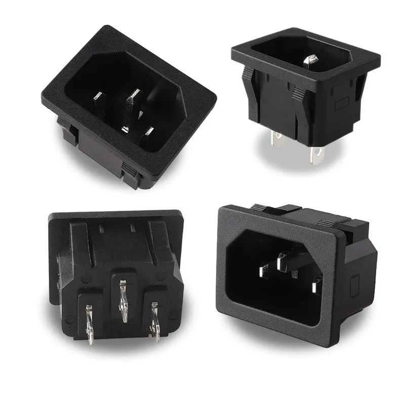 1PCS AC power socket C14 Inlet Power Socket Connector Plug Industrial socket Plug IEC320 C14 3Pin UL/CQC/KC/VDE AC 10A
1PCS AC power socket C14 Inlet Power Socket Connector Plug Industrial socket Plug IEC320 C14 3Pin UL/CQC/KC/VDE AC 10A