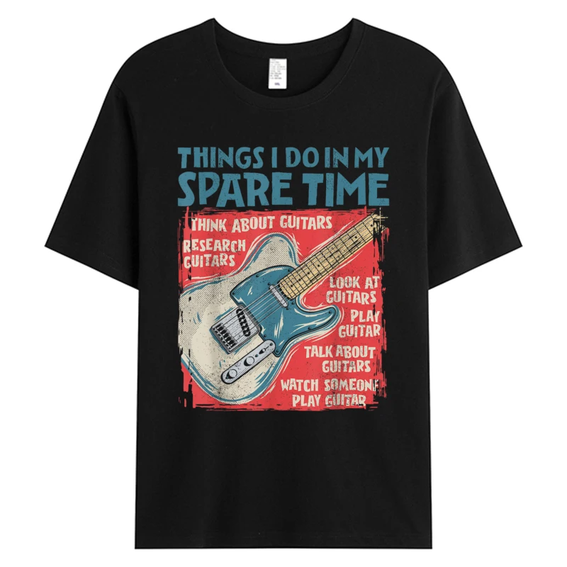 Trendy Guitar Things I Do In My Spare Time Funny Electric Guitarist Tshirt For Man 2025 Mens 100% Cotton Graphic T-Shirts 3XL
Trendy Guitar Things I Do In My Spare Time Funny Electric Guitarist Tshirt For Man 2025 Mens 100% Cotton Graphic T-Shirts 3XL
