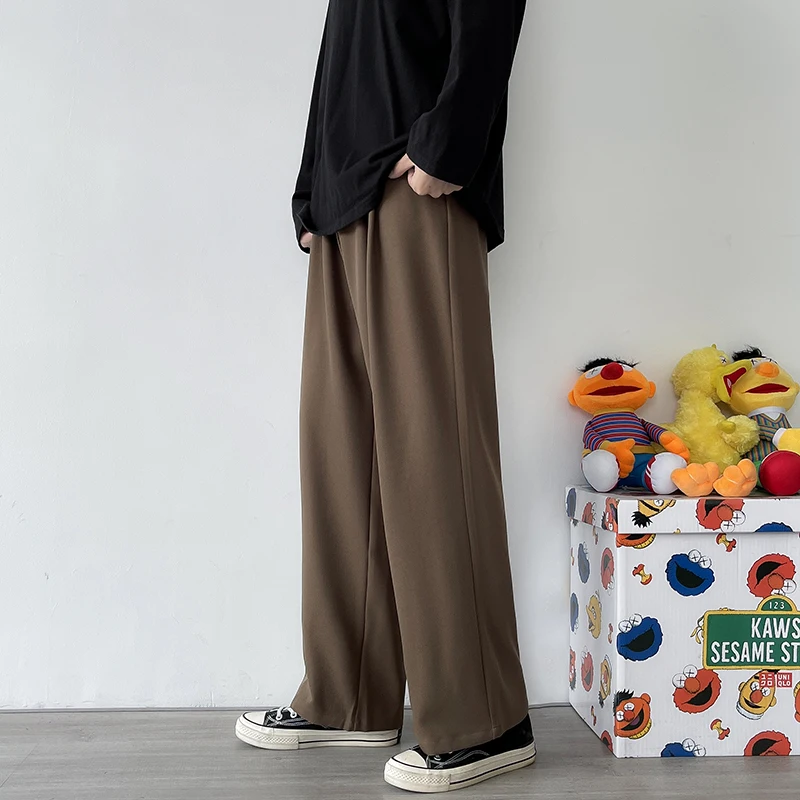 Black Drapey Men's Loose Straight Leg Casual Trousers Autumn Winter Trendy High Street Wide Leg Floor Length Leisure Pants
Black Drapey Men's Loose Straight Leg Casual Trousers Autumn Winter Trendy High Street Wide Leg Floor Length Leisure Pants