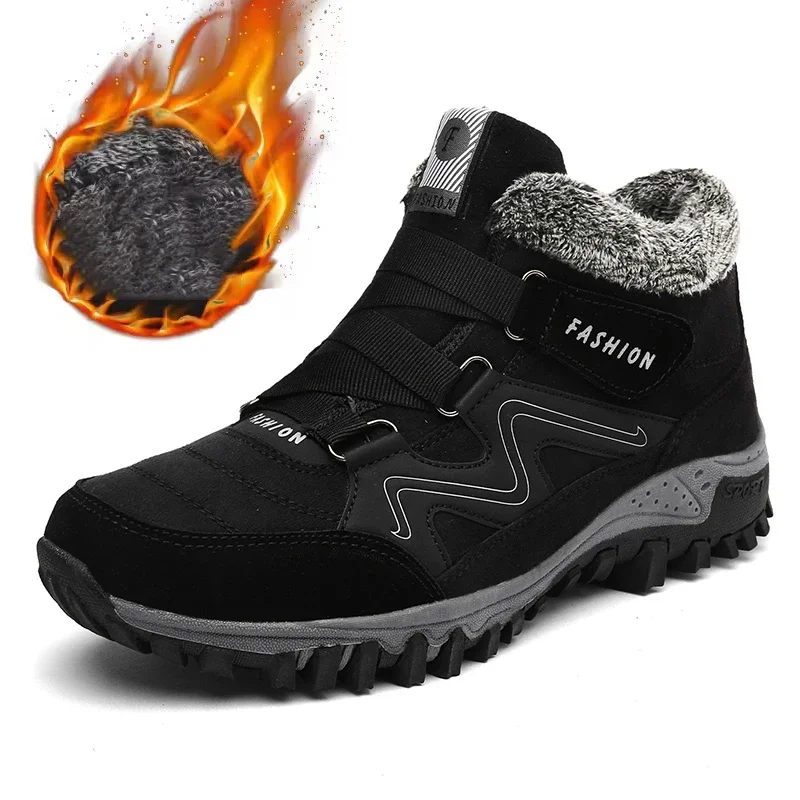 Men Boots Man Keep Warm With Fur Outdoor Walking Snow Boots Sneakers Travel Short Plush Platform Hiking Shoes Size 39-45
Men Boots Man Keep Warm With Fur Outdoor Walking Snow Boots Sneakers Travel Short Plush Platform Hiking Shoes Size 39-45
