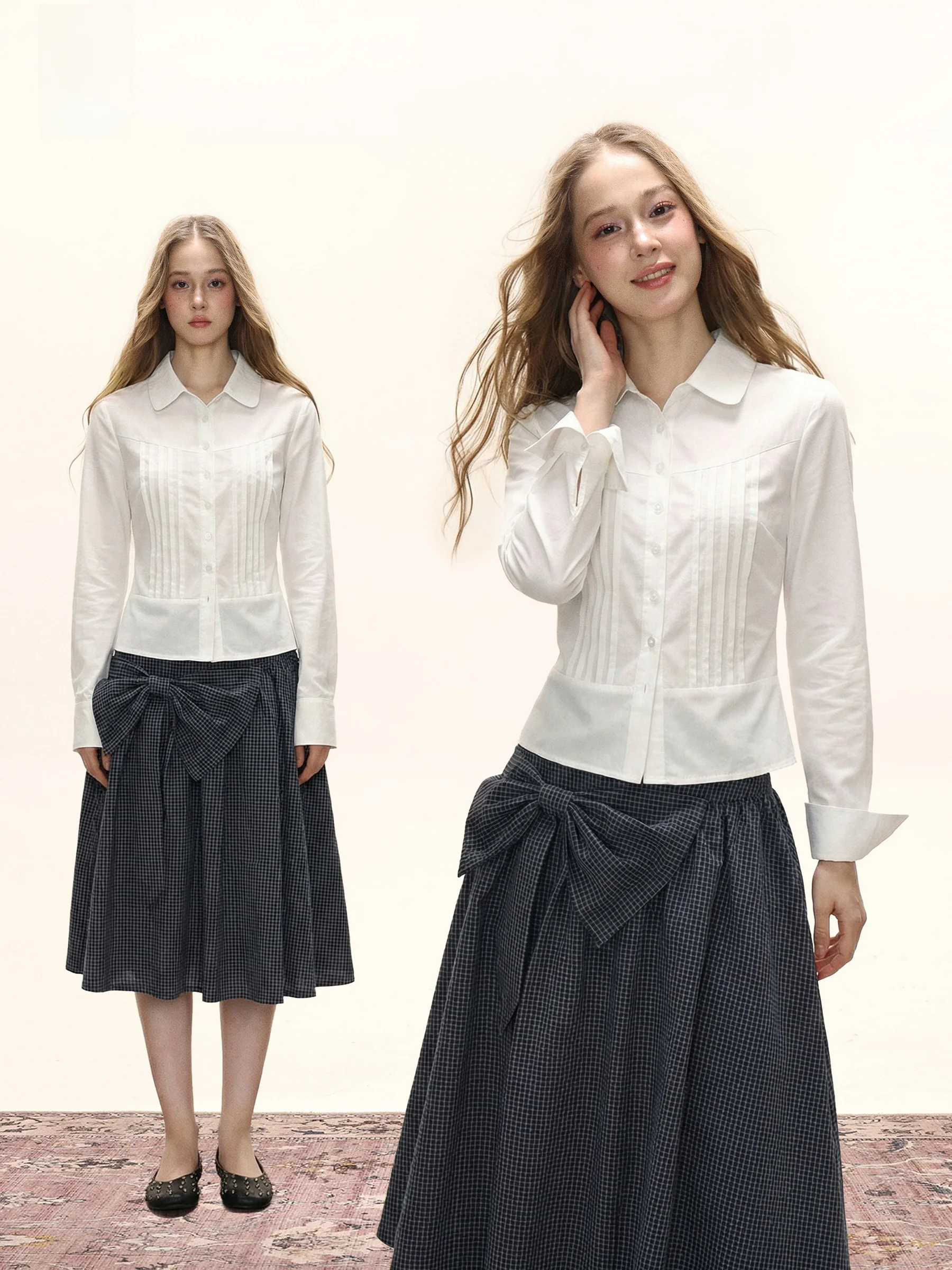 White Collar Shirt Women's Slim Fit Short Design Sensation Waist Inward Spring College Style Top November White
White Collar Shirt Women's Slim Fit Short Design Sensation Waist Inward Spring College Style Top November White