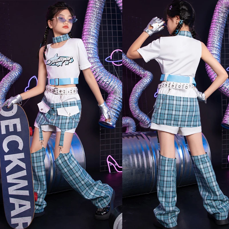 Summer Kids Hip Hop Street Wear Girls Irregular Jazz Dance Costumes Kpop Stage Outfits Children'S Ballroom Dance Clothing XS7920
Summer Kids Hip Hop Street Wear Girls Irregular Jazz Dance Costumes Kpop Stage Outfits Children'S Ballroom Dance Clothing XS7920