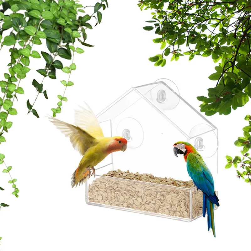 A19F-Wall Plastic Birdcage Transparent Small Pet Birdcage Wall-Mounted Feeder Outdoor Adsorption Plastic Bird Feeder
A19F-Wall Plastic Birdcage Transparent Small Pet Birdcage Wall-Mounted Feeder Outdoor Adsorption Plastic Bird Feeder