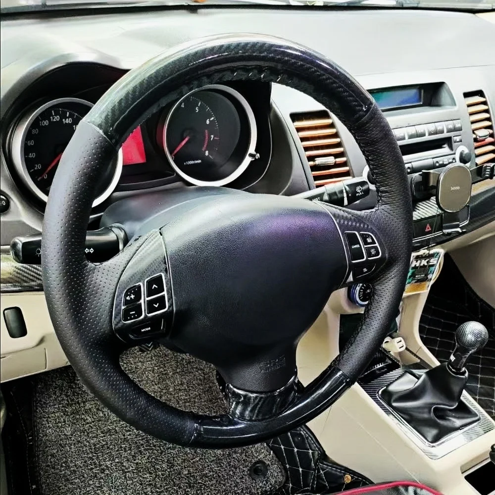 Custom Car Steering Wheel Cover Carbon Fibre Leather For Mitsubishi Lancer EX 10 Lancer X Outlander ASX Car Steering Wrap
Custom Car Steering Wheel Cover Carbon Fibre Leather For Mitsubishi Lancer EX 10 Lancer X Outlander ASX Car Steering Wrap