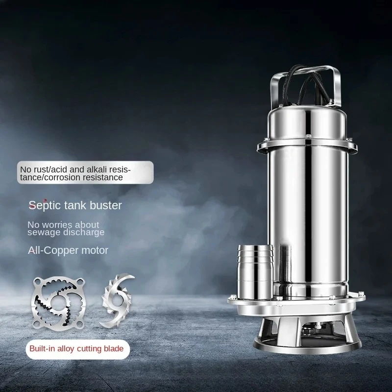 Non-Blocking All Stainless Steel Cutting Sewage Pump
Non-Blocking All Stainless Steel Cutting Sewage Pump