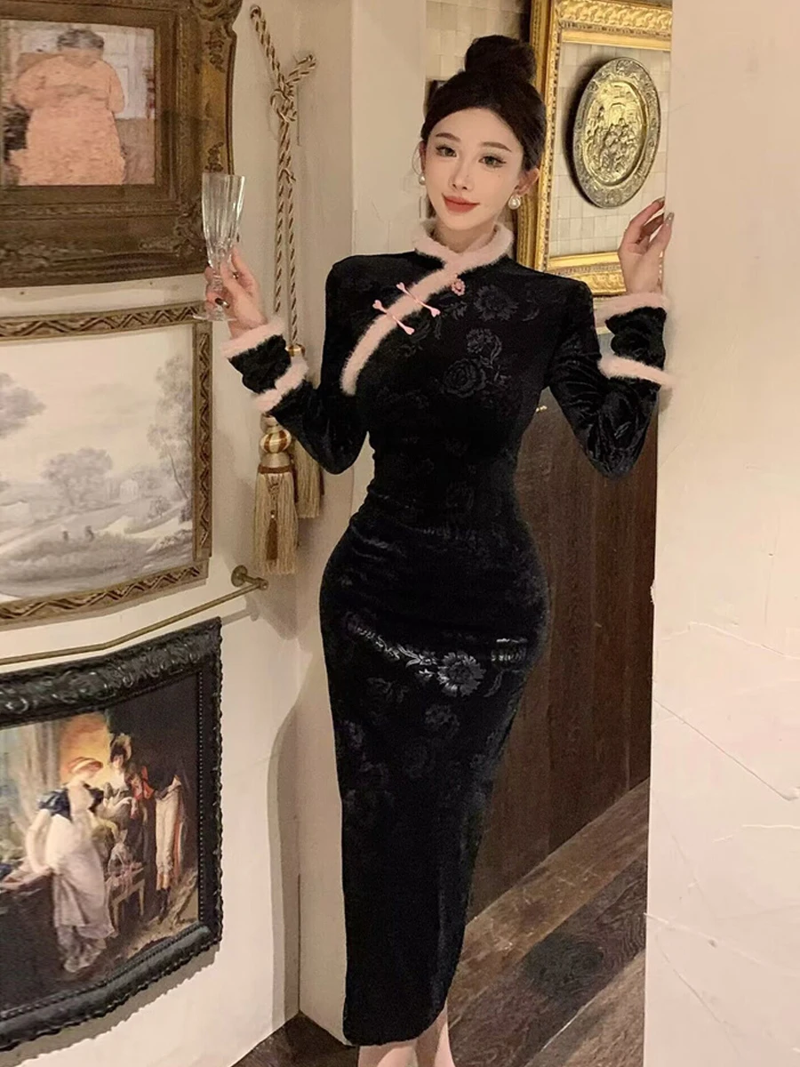 Ele Vintage Velvet Dr Sexy Ladylike Long Sve Облегающая юбка-миди с высокой талией и бахромой в китайском стиле...
Ele Vintage Velvet Dr Sexy Ladylike Long Sve Облегающая юбка-миди с высокой талией и бахромой в китайском стиле...