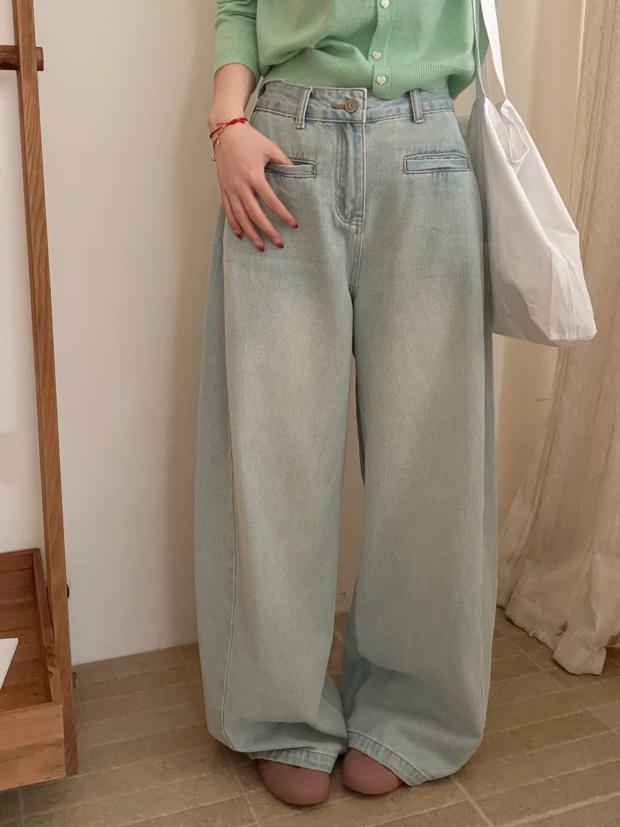 Light Blue Waed Denim Wide Leg Pants Women's Spring 2026 New Lazy Dra Long Trousers Loose Fit Casual High Waist Jeans
Light Blue Waed Denim Wide Leg Pants Women's Spring 2026 New Lazy Dra Long Trousers Loose Fit Casual High Waist Jeans