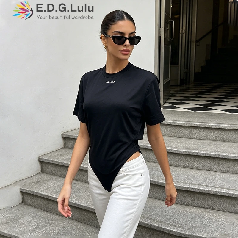 EDGLuLu 2026 Summer New Round Neck Short Sleeved Jumpsuit Shorts Casual Street Black Waist Cover Jumpsuit Shorts T-Shirt 0430
EDGLuLu 2026 Summer New Round Neck Short Sleeved Jumpsuit Shorts Casual Street Black Waist Cover Jumpsuit Shorts T-Shirt 0430