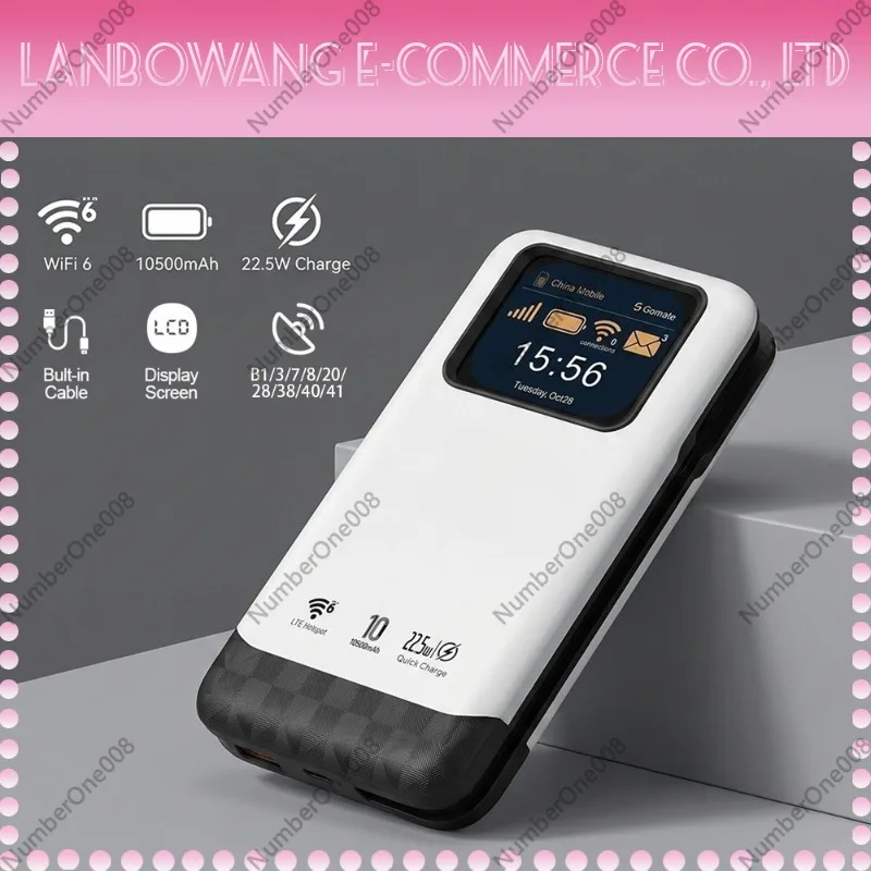 New 22.5w Fast Charging Power Bank with Built-in Cable, Portable Mobile Power Supply with Card Slot and Display Screen
New 22.5w Fast Charging Power Bank with Built-in Cable, Portable Mobile Power Supply with Card Slot and Display Screen