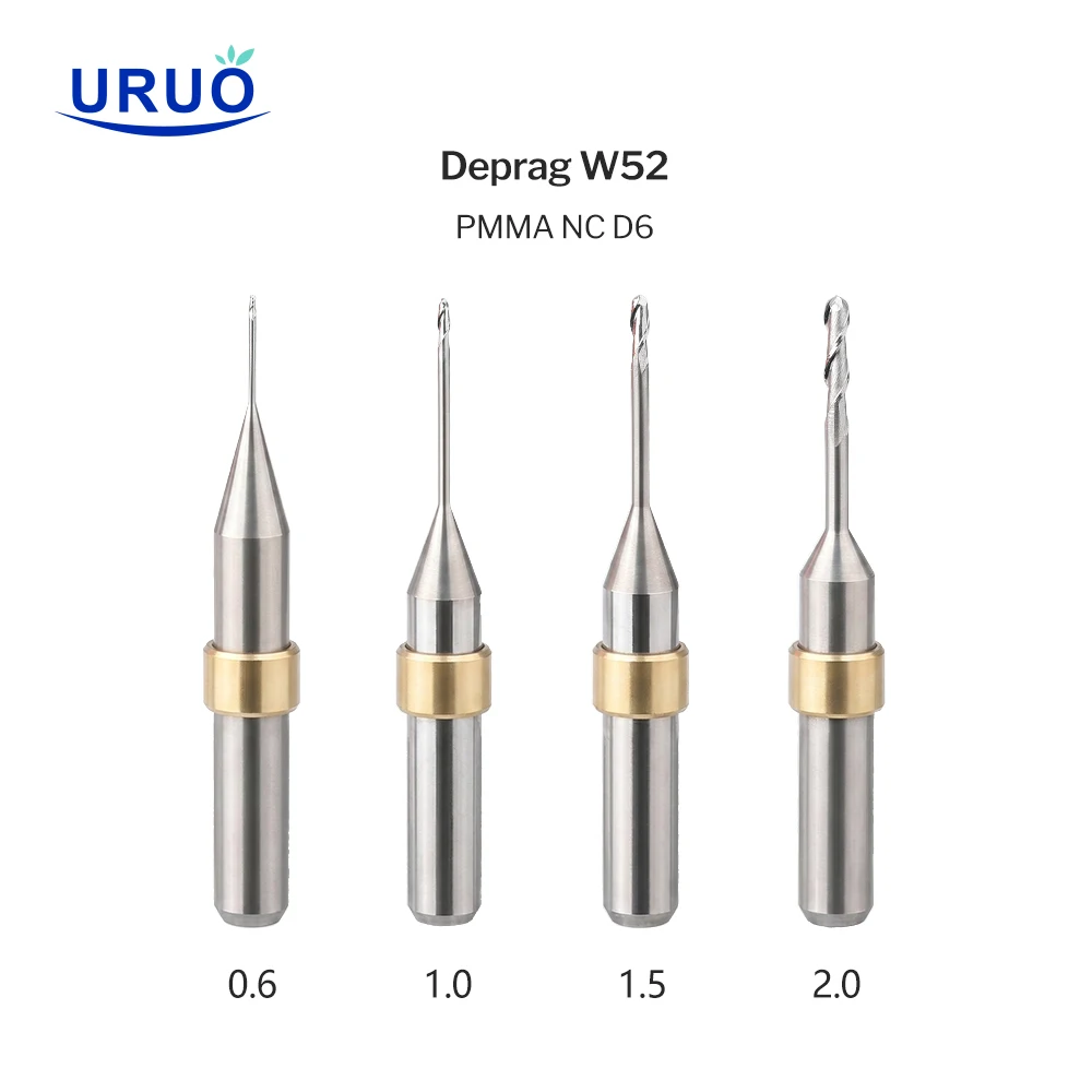 Deprag W52/D52 Cutting PMMA Dental Milling Burs NC Coating D6 Shank Dental Grinding Tools
Deprag W52/D52 Cutting PMMA Dental Milling Burs NC Coating D6 Shank Dental Grinding Tools
