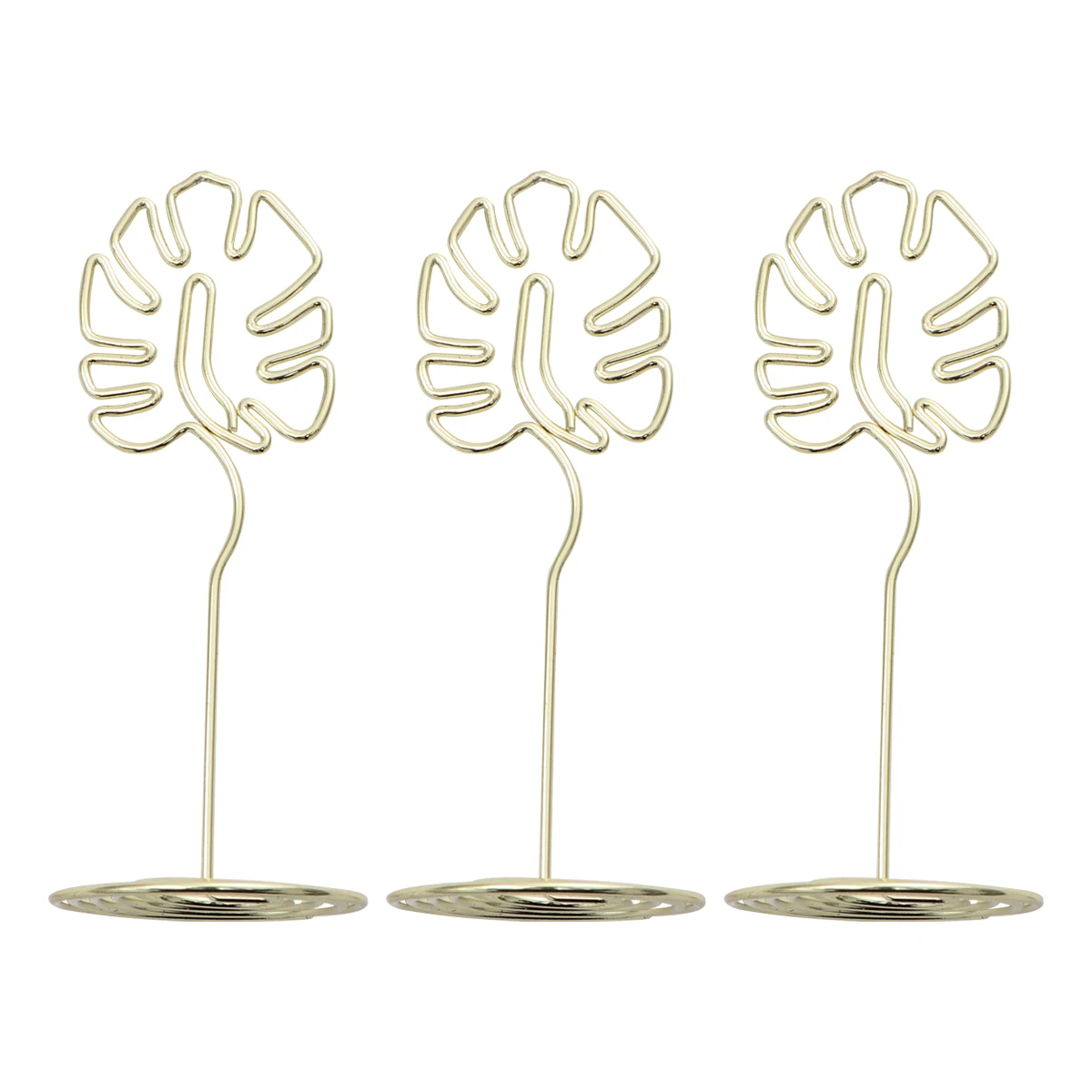 3pcs Metal Monstera Shape Desktop Decor Wire Holders Paper Clips Table Number Photo Memo Name Clip Wire Stand
3pcs Metal Monstera Shape Desktop Decor Wire Holders Paper Clips Table Number Photo Memo Name Clip Wire Stand