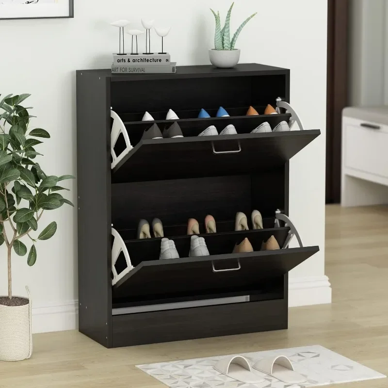 Shoe Cabinet with 2 Flip Drawers for Entryway, Modern Storage Cabinet, Freestanding Rack Organizer
Shoe Cabinet with 2 Flip Drawers for Entryway, Modern Storage Cabinet, Freestanding Rack Organizer