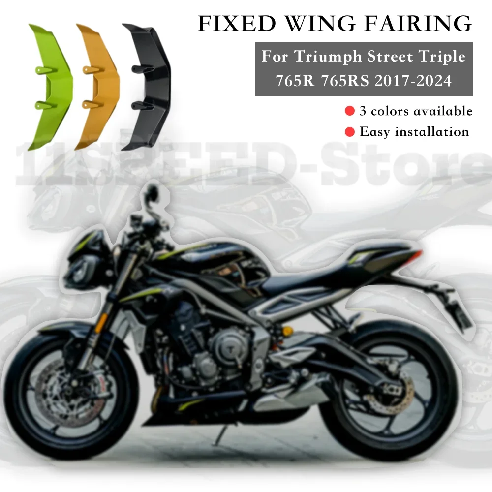 motorcycle accessories fixed wing fairing modified for Triumph Street Triple 765R 765RS 2017 2018 2019 2020 2021 2022 2023 2024
motorcycle accessories fixed wing fairing modified for Triumph Street Triple 765R 765RS 2017 2018 2019 2020 2021 2022 2023 2024