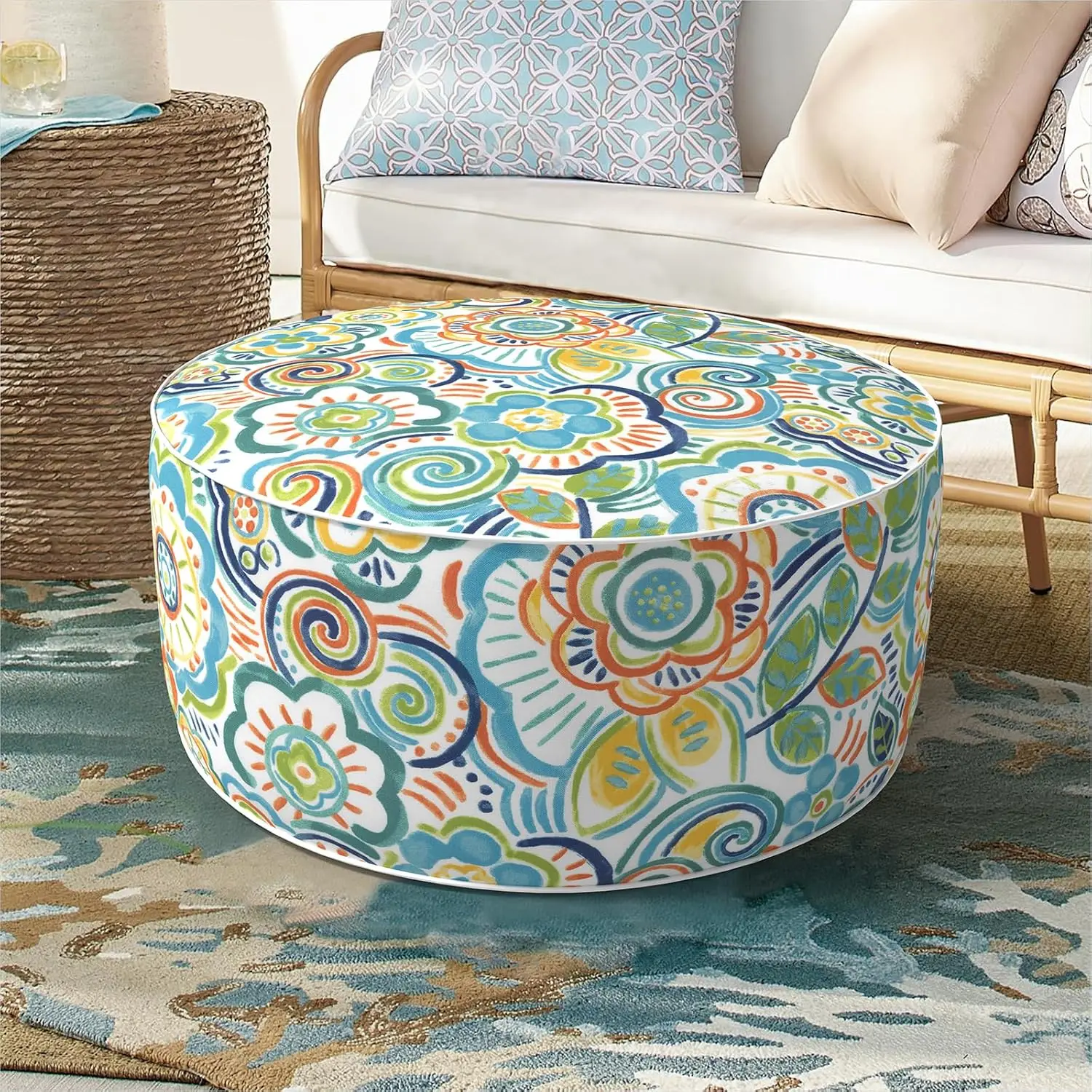 Inflatable Ottoman Stool D21 Xh9 For Outdoor/Indoor Use, Water Repellent Patio Foot Rest Stool With Portable Handle,Round Pouf
Inflatable Ottoman Stool D21 Xh9 For Outdoor/Indoor Use, Water Repellent Patio Foot Rest Stool With Portable Handle,Round Pouf