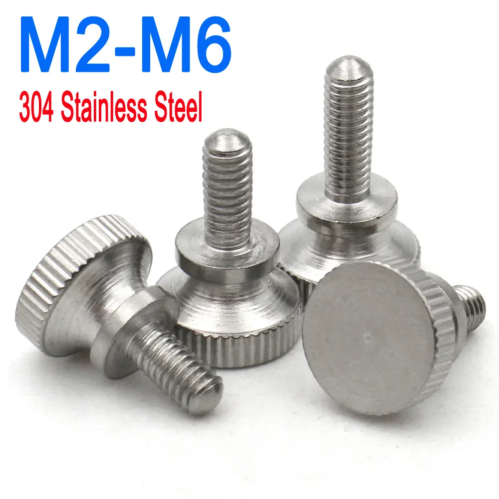 M2 M2.5 M3 M4 M5 M6 304 Stainless Steel Hand Tighten Knurled Grip Knob Thumb Screw Bolt Length=3-35mm 1 /2 /5 /10 pcs
M2 M2.5 M3 M4 M5 M6 304 Stainless Steel Hand Tighten Knurled Grip Knob Thumb Screw Bolt Length=3-35mm 1 /2 /5 /10 pcs