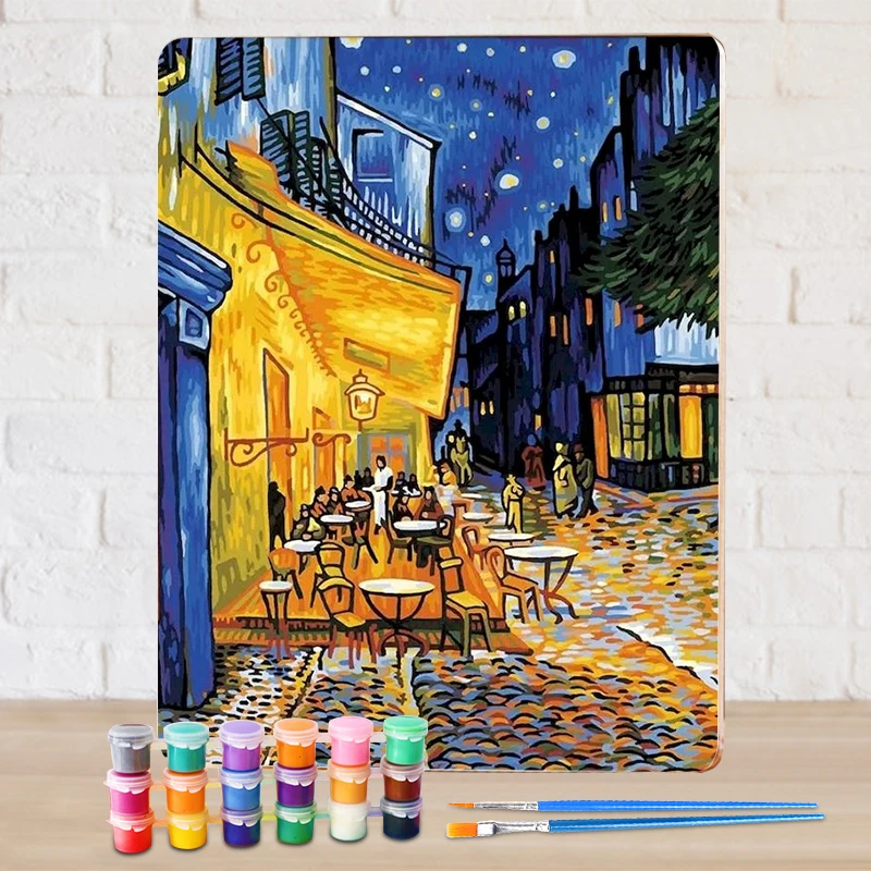 GATYZTORY DIY Handwork Oil Painting By Numbers Coffee House Picture By Numbers Acrylic Paint Kits For Home Decoration Gift
GATYZTORY DIY Handwork Oil Painting By Numbers Coffee House Picture By Numbers Acrylic Paint Kits For Home Decoration Gift