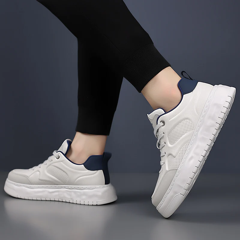 Men's shoes new style for 2025 spring made of genuine leather with thick soles Casual and versatile for men with a high-end look
Men's shoes new style for 2025 spring made of genuine leather with thick soles Casual and versatile for men with a high-end look