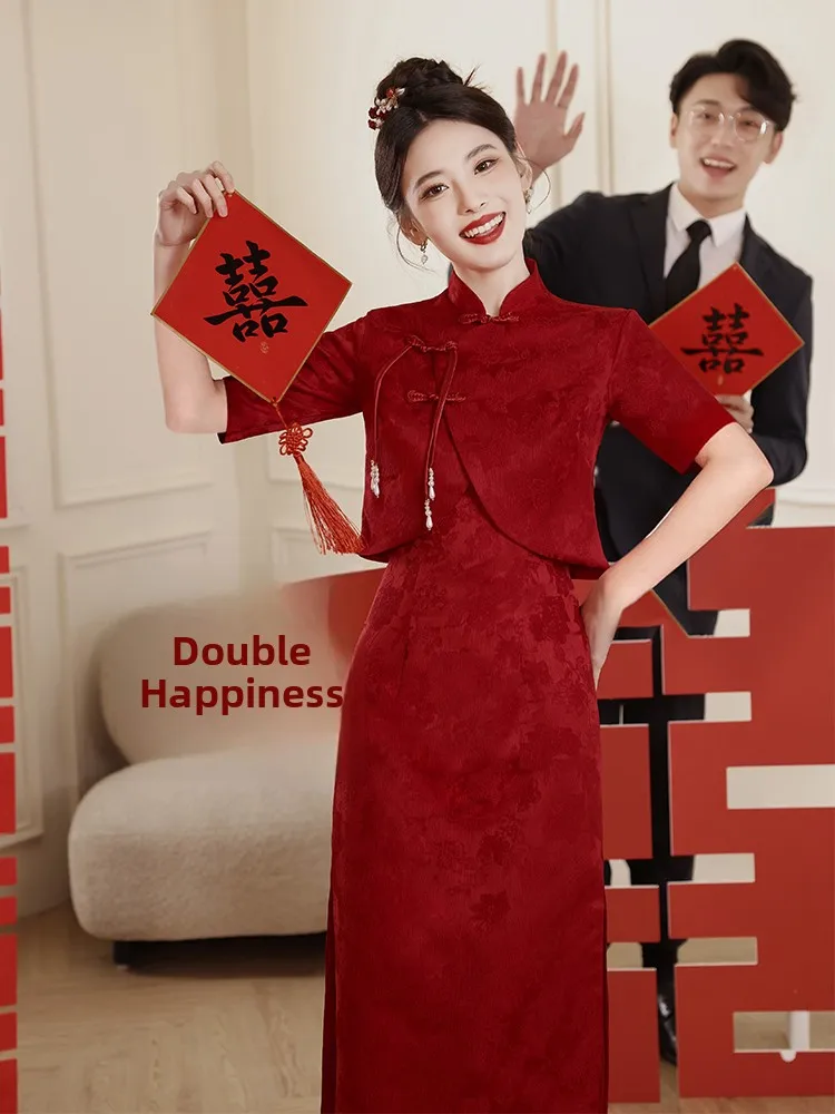 Red Wedding Dr Suit Chinese Sle Engagement Ceremony New Bride Qipao Cus-Made Formal Wear Polyester Fiber
Red Wedding Dr Suit Chinese Sle Engagement Ceremony New Bride Qipao Cus-Made Formal Wear Polyester Fiber