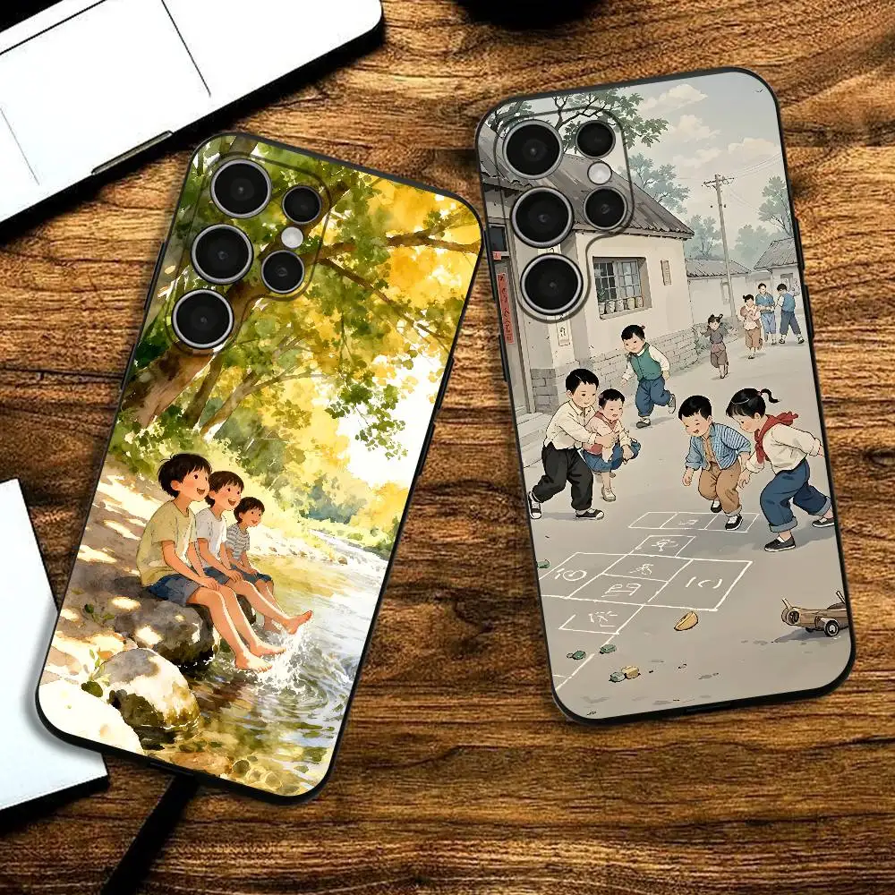 Cute Leisurely Children Phone Silicone Case for Samsung S24 22 20 23 21 20 Ultra Plus Lite 5G Print Cover
Cute Leisurely Children Phone Silicone Case for Samsung S24 22 20 23 21 20 Ultra Plus Lite 5G Print Cover