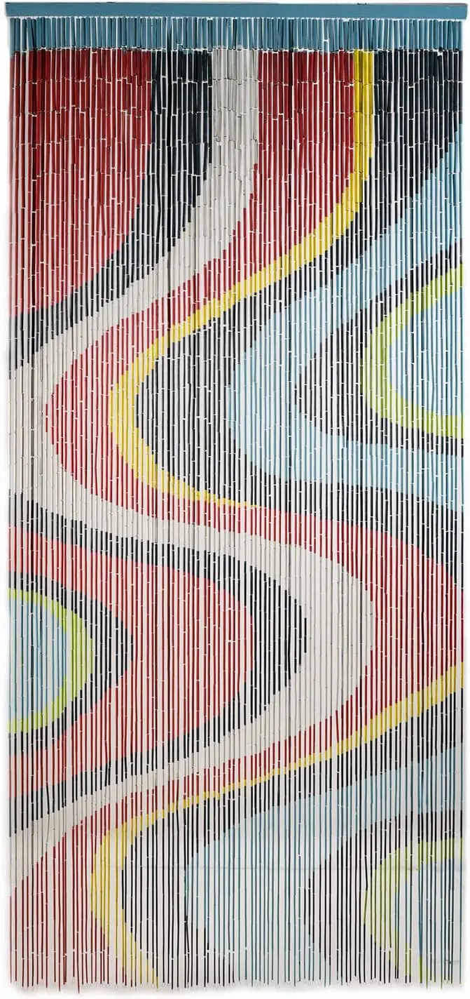 Bamboo Beaded Curtain for Doorways, Hand Painted Art, 35.5x78 Inches, 90 Strands
Bamboo Beaded Curtain for Doorways, Hand Painted Art, 35.5x78 Inches, 90 Strands