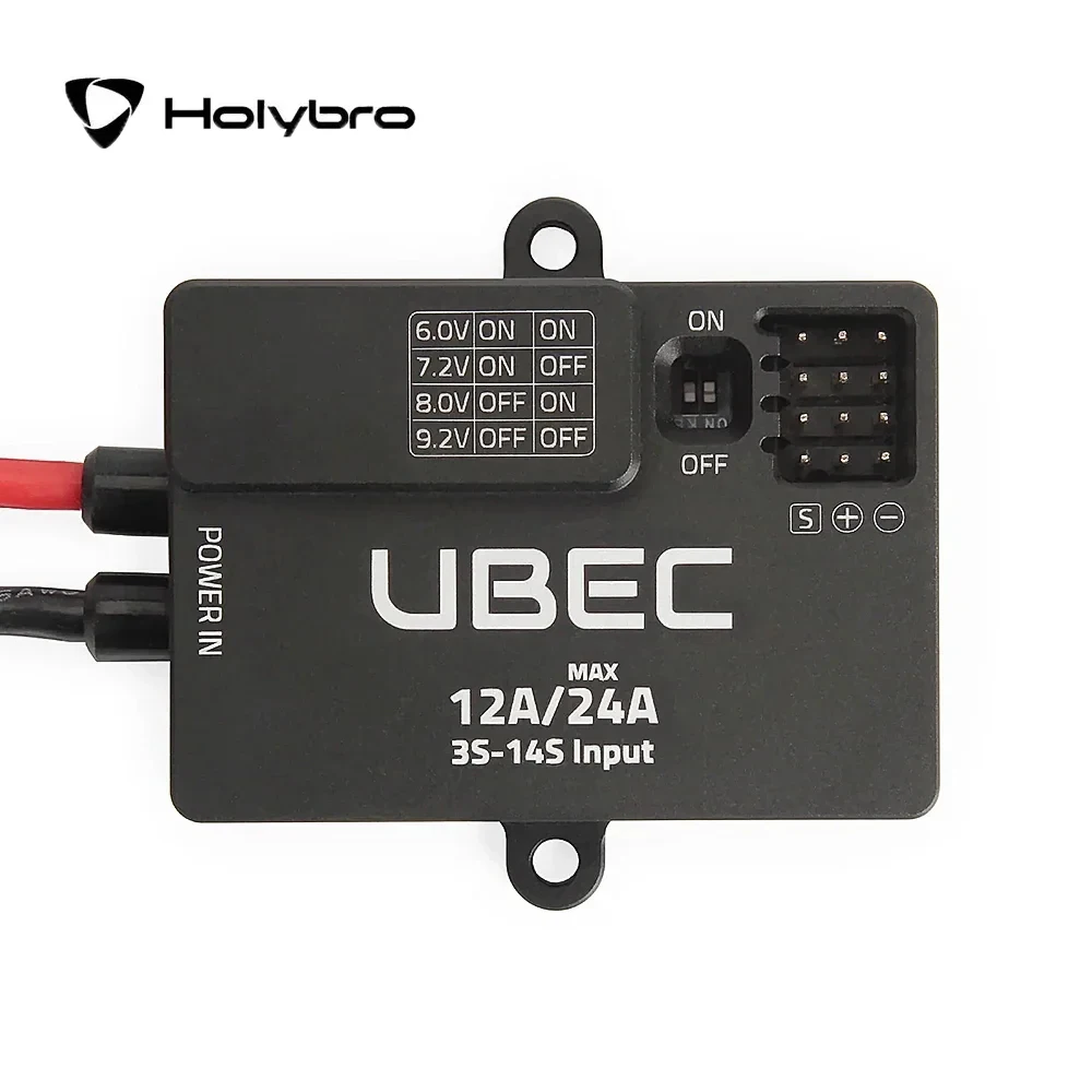 Holybro UBEC 12A (3-14S) Voltage reduction module XT30 Adjustable Output Voltage 6.0V/7.2V/8.0V/9.2V for RC FPV Drone
Holybro UBEC 12A (3-14S) Voltage reduction module XT30 Adjustable Output Voltage 6.0V/7.2V/8.0V/9.2V for RC FPV Drone