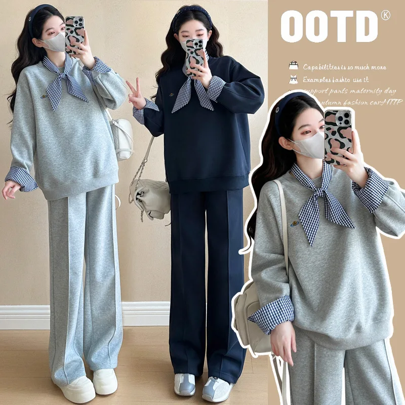 2025 Spring Autumn Maternity Set Fashionable Oversized Hoodie with Lounge Pants Trendy Plus Size Pregnancy Outfit Comfortable
2025 Spring Autumn Maternity Set Fashionable Oversized Hoodie with Lounge Pants Trendy Plus Size Pregnancy Outfit Comfortable