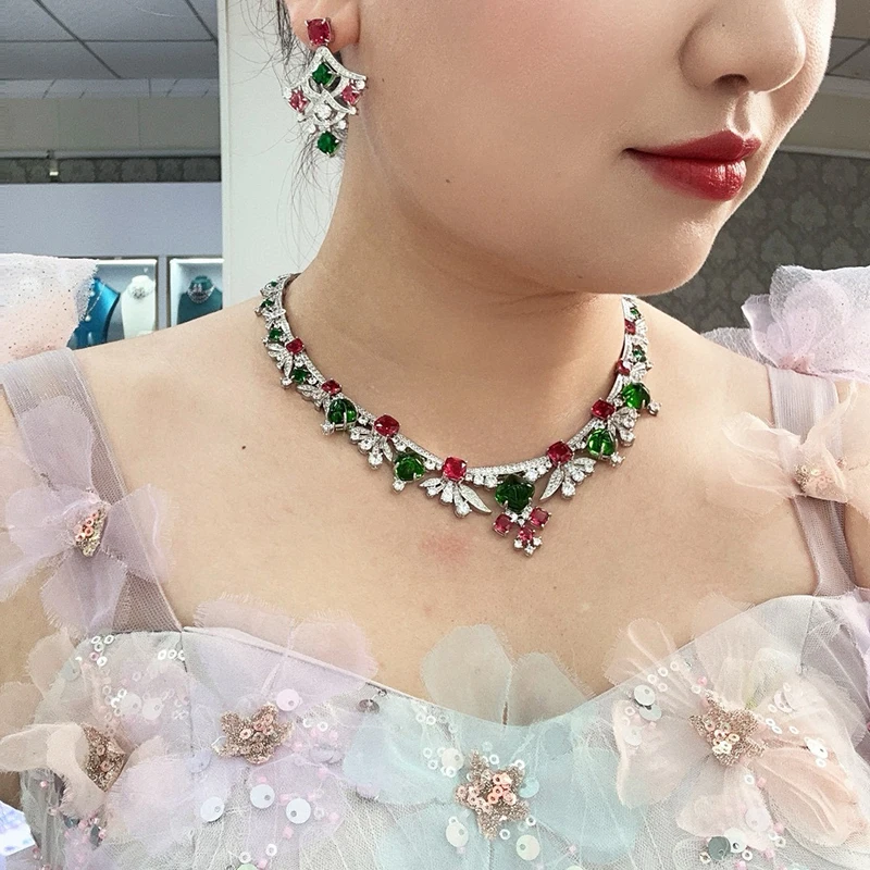 Pure 925 Sterling Silver Jewelry For Women Big Gemstone Wedding Jewelry Set High Quality Earrings Necklace Party Fine Jewelry
Pure 925 Sterling Silver Jewelry For Women Big Gemstone Wedding Jewelry Set High Quality Earrings Necklace Party Fine Jewelry