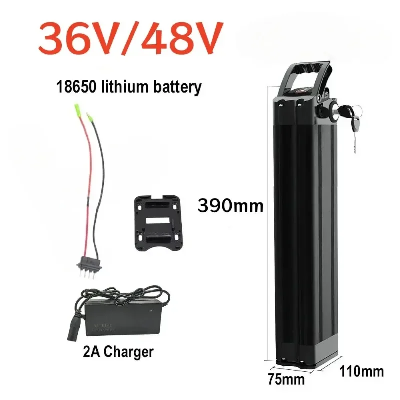 48V 13Ah 15Ah 17Ah 20Ah 1000W 750W suitable for silver fish lithium-ion battery 36V lithium-ion battery pack with charger.
48V 13Ah 15Ah 17Ah 20Ah 1000W 750W suitable for silver fish lithium-ion battery 36V lithium-ion battery pack with charger.