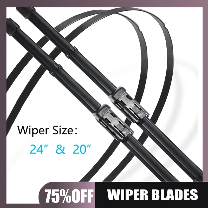 Suitable for Volvo S90 V90 2017-2020, 24'+20' inch front wiper blades
Suitable for Volvo S90 V90 2017-2020, 24'+20' inch front wiper blades