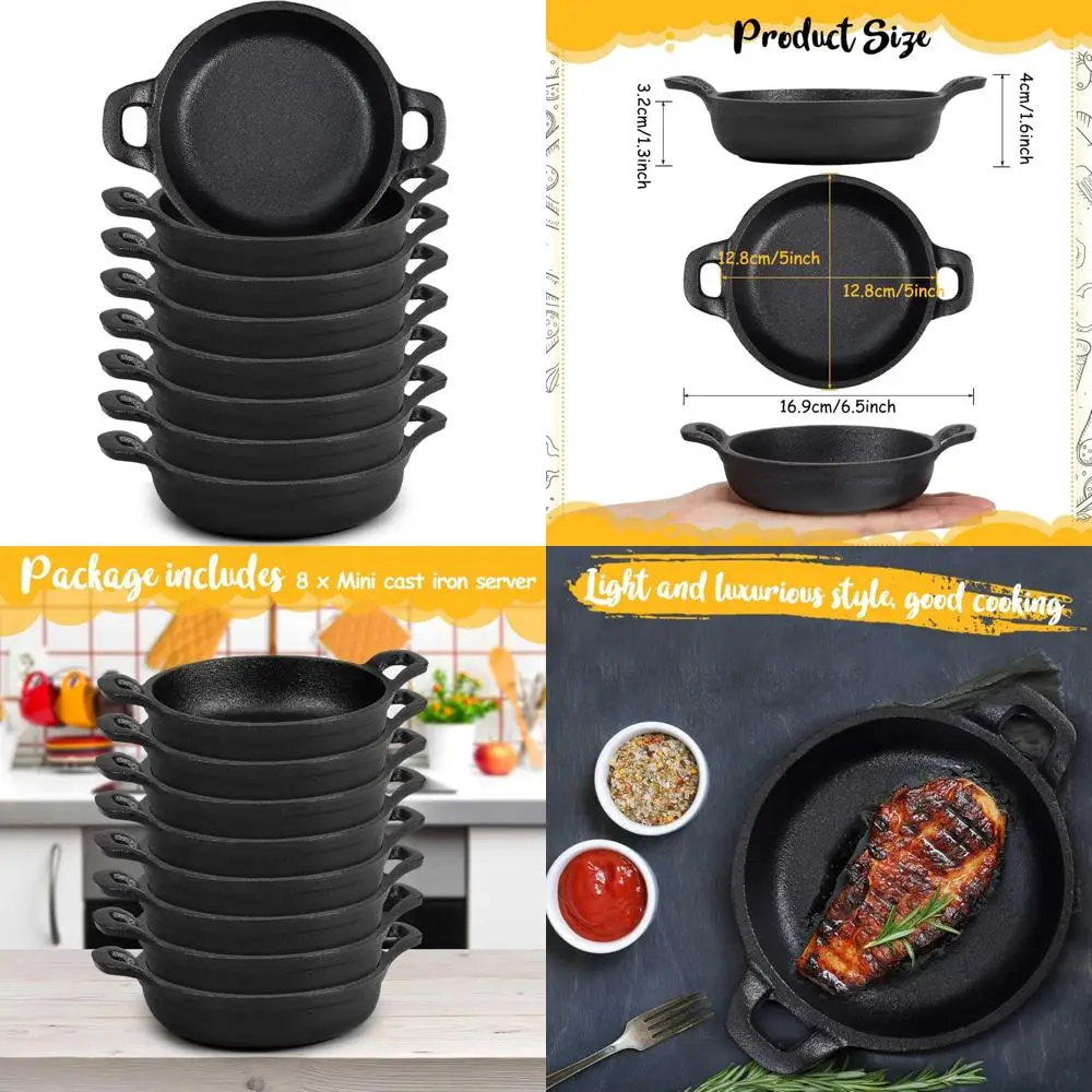 Мини-чугунные навыки — небольшой набор для раманы 5 x 5 x 1,3 дюйма, черная тарелка для запекания, безопасная для духовки, мини-выравники для приготовления пищи
Мини-чугунные навыки — небольшой набор для раманы 5 x 5 x 1,3 дюйма, черная тарелка для запекания, безопасная для духовки, мини-выравники для приготовления пищи